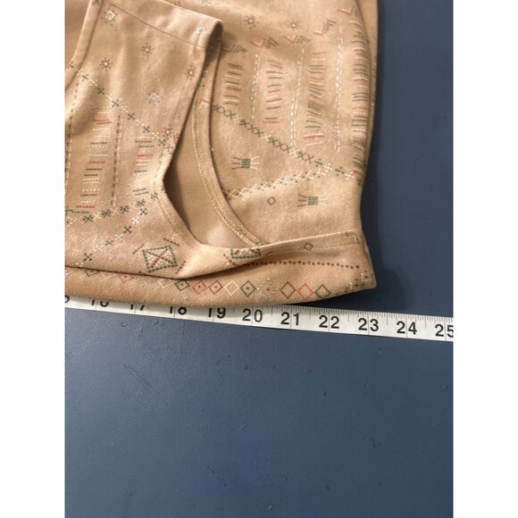 Tan Fringe Button-Up Vest 1X Bentley Plus Aztec Southwestern Rodeo - Picture 5 of 11